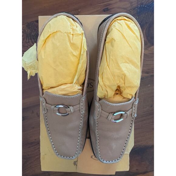 Tod's Women's Brown Calf Leather Loafers Size 11 - Picture 15 of 16